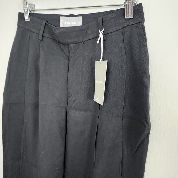 NEW Everlane Black The Put Together Pleated High Waist Trouser Pant - Picture 6 of 13